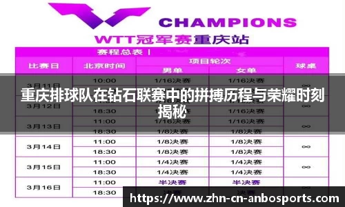 重庆排球队在钻石联赛中的拼搏历程与荣耀时刻揭秘